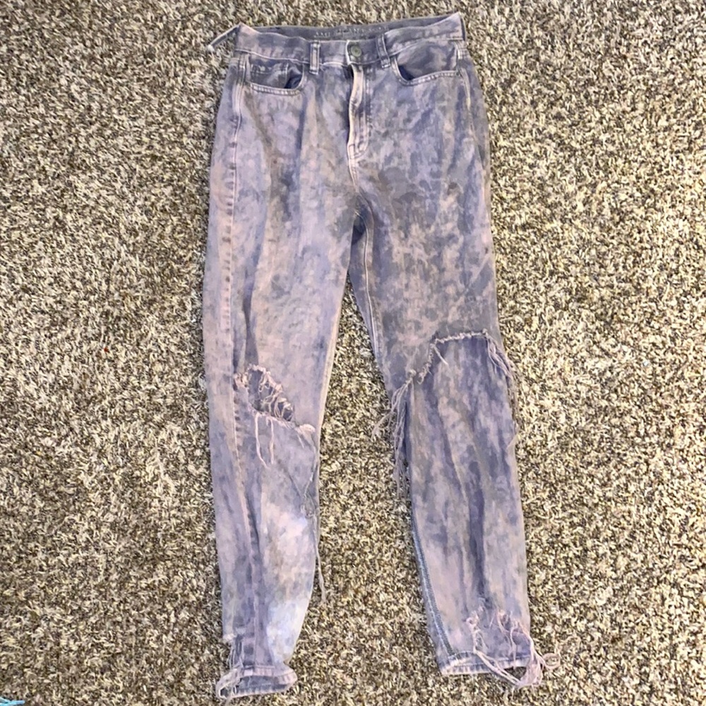 American Eagle AEO Purple Mom Jeans size 2
